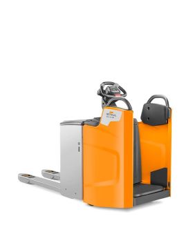 Lage palletwagen met scharnierend bestuurdersplatform EXH-SF 20-S